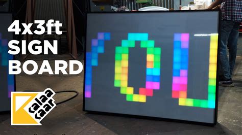 Making A Pixel Led Signboard 300 Leds Youtube