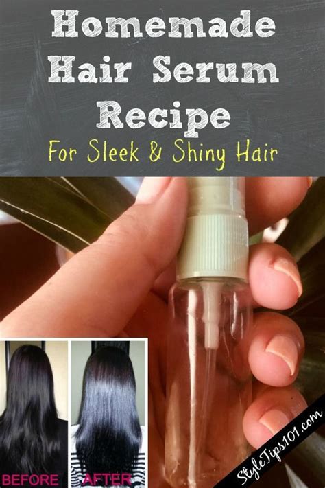 Homemade Hair Serum Recipe For Straight And Shiny Hairhomemade Hair