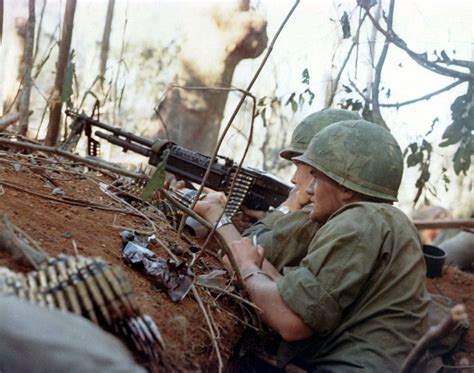 Us Soldiers M60 1966 ~ Vietnam War North Vietnam Hanoi Vietnam