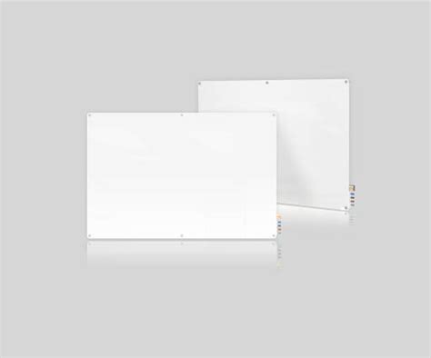 Ghent Hmyrm46wh 4 X6 Harmony Magnetic Glass Board Radius Corners White 4 Magnets 4 Markers