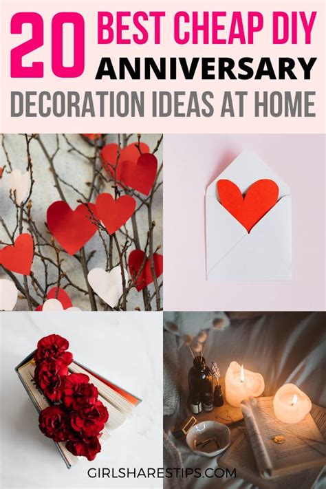 20 SIMPLE ANNIVERSARY DECORATION IDEAS AT HOME DIY THAT YOU CAN EASILY