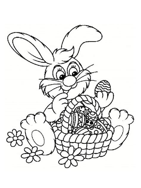 Clique sur l'image pour colorier le dessin de. Coloriage Lapin de Pâques : 20 coloriages à imprimer gratuitement