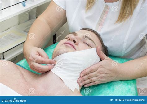 Process Of Massage And Facials Stock Image Image Of Middle Closeup 71658245