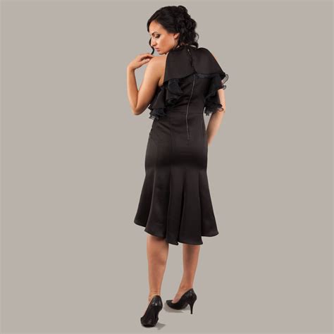 Black Bare Shoulders Dress Sam By Hanna Boutique
