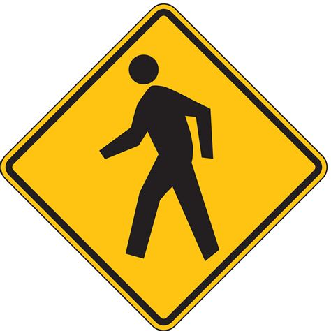 Lyle Pedestrian Crossing Pictogram Traffic Sign Mutcd Code W11 2 30