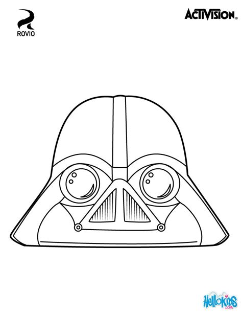 I design the cute bird with star wars costumes. Vader coloring pages - Hellokids.com