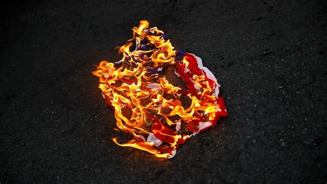 burning of american flag gets 3 protesters arrested fox news