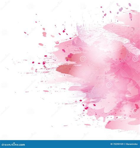 Pink Splash Stock Vector Illustration Of Blur Abstract 70290109