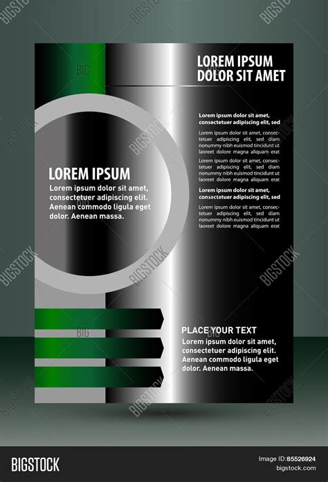 Black Flyer Leaflet Vector And Photo Free Trial Bigstock
