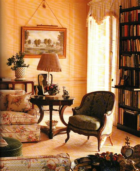 English Country Sitting Room With Chintz Sofa English Country Decor
