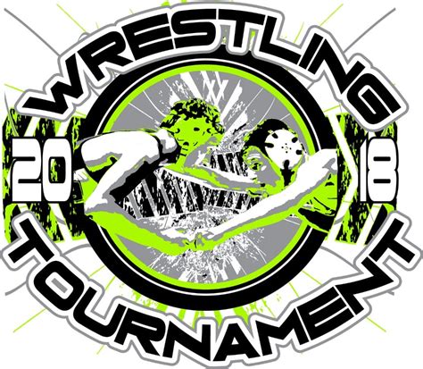 Wrestling Tournament 2018 Adjustable T Shirt Logo Design Urartstudio