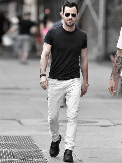 White Jean Outfits For Men Top 25 Ideas For White Jeans Guys