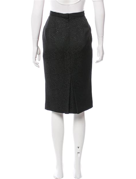 Dennis Basso Knee Length Pencil Skirt Clothing Den20503 The Realreal