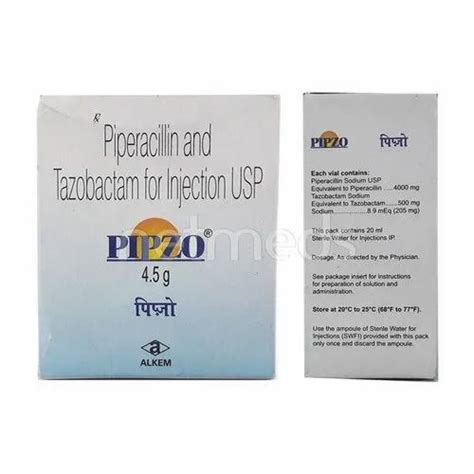Pipzo 45 Gm Alkem At Rs 160vial Inj Piperacillin Tazobactam In