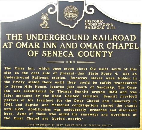 The Underground Railroad Historical Marker