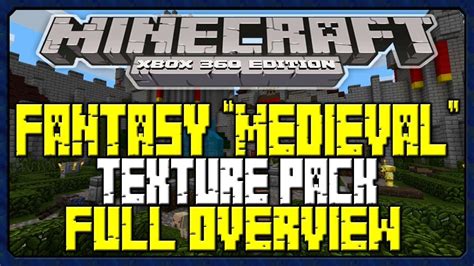 Minecraft Xbox Fantasy Medieval Texture Pack Full Overview