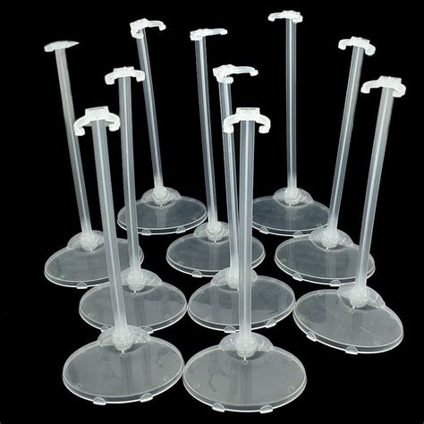 Lotcow 4 Pcs Action Figure Display Stands Adjustable Action