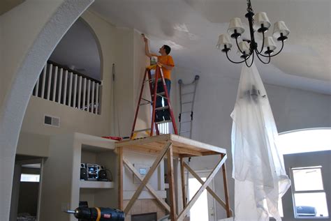 Watch the video explanation about painting a 20ft high vaulted ceiling online, article, story, explanation, suggestion, youtube. Two Crafty Housewives: How we are painting our vaulted ceiling