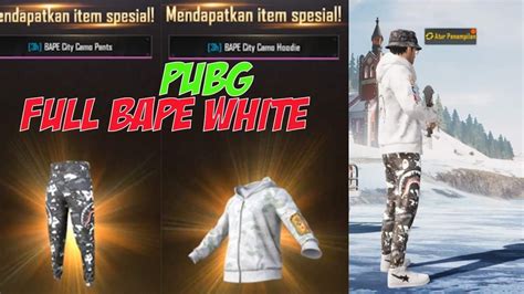 Full Bape Pubg Gameplay Mobile Outfit Skin Youtube