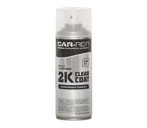 Car Rep 2k Polyurethane Clear Coat High Gloss 400ml Aerosol Car