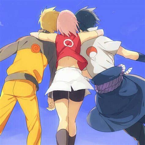 Team 7 Reunited Naruto Naruto Anime Sasuke Sakura