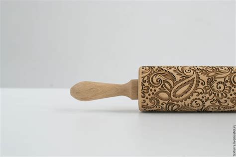 Paisley Embossing Rolling Pin Laser Engraved Rolling Pin Texturra