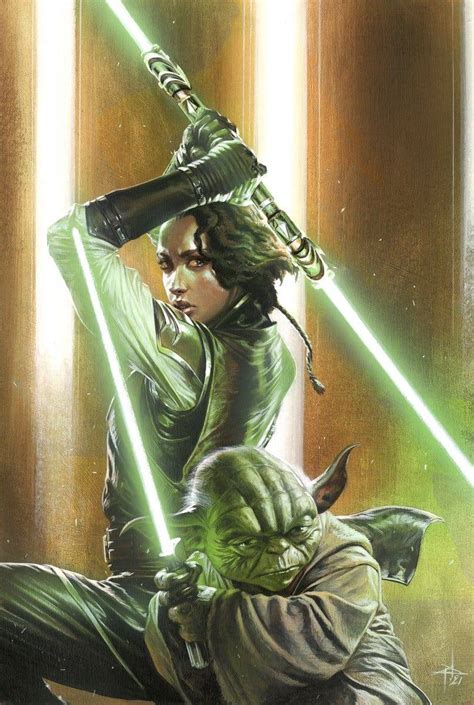 Keeve Trennis And Yoda By Gabriele Dellotto Panini Italy Variant