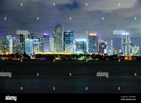 Miami Florida Usa Downtown Cityscape Miami Skyline Stock Photo Alamy