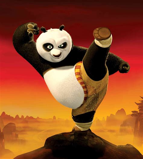 What were you doing up there? Po is the Kung Fu Panda Desktop Wallpaper