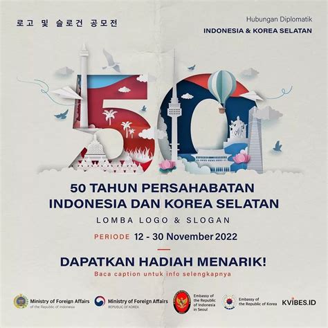 Desain Logo Dan Slogan 50th Persahabatan Indonesia Dan Korsel