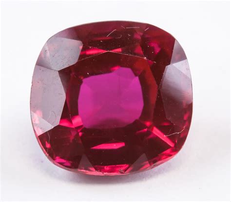 820ct Cushion Cut Blood Red Ruby Gemstone Agsl