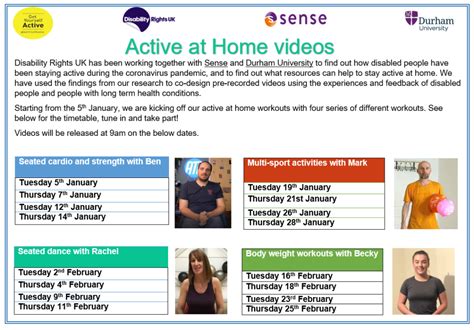 Get Yourself Active At Home Living Options Devon