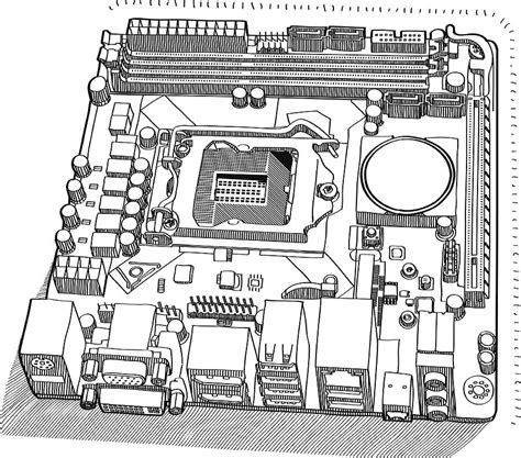 Motherboard Drawing At Explore Collection Of