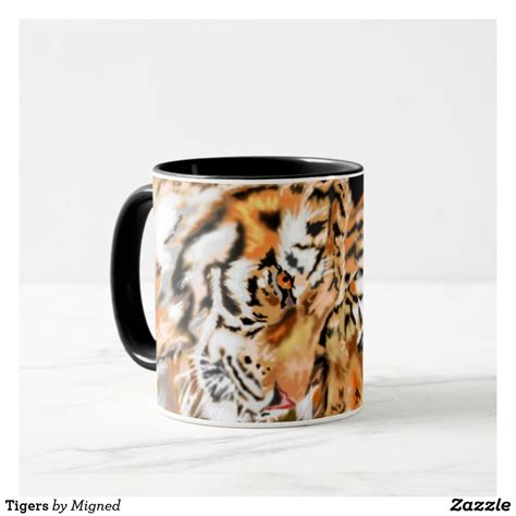 Tigers Mug Zazzle Mugs Dinnerware Set Rich Color