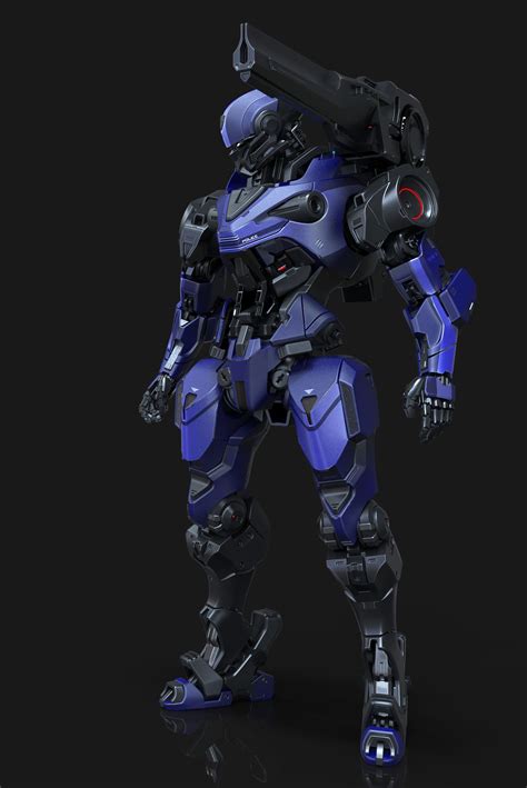 Gunner Srt Droid Aaron Deleon Robot Concept Art Armor Concept
