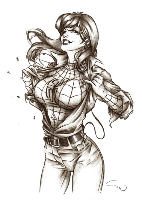 Women Of Marvel Mary Jane By Mhroczny On Deviantart