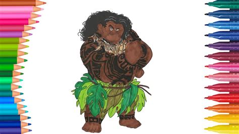 Maui from moana coloring page from moana category. Maui - Moana Coloring Page | Little Hands Coloring Book ...