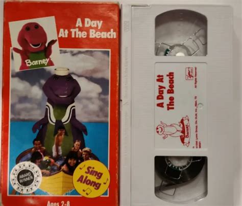 Vintage 1988 Barney And The Backyard Gang A Day At The Beach Vhs With