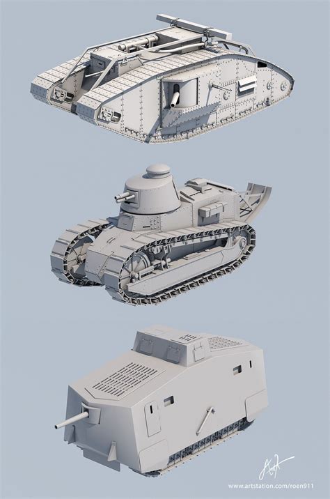Ww1 Tanks Wip By Antonis Roen911 Karidisone Of The Multiple
