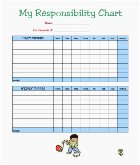 30 Chore Charts For Multiple Kids Example Document Template