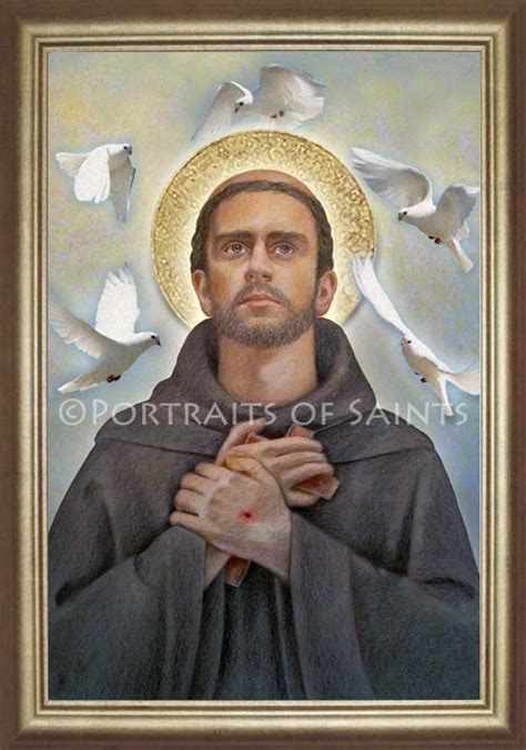 St Francis Of Assisi 2 Framed Portraits Of Saints