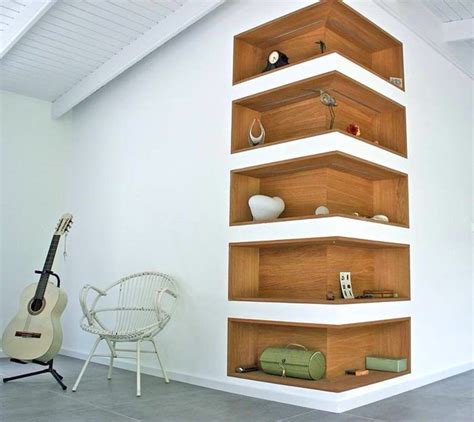 These Around The Corner Shelves Make For a Unique Design Idea