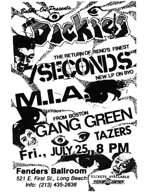 Pin By Jay Dee On 1970s And 1980s Cal Mostly Punk Rock Gig Flyers Vintage Concert Posters