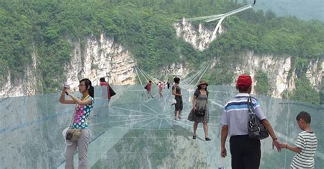 Zhangjiajie Grand Canyon Glass Bottom Bridge World S Highest See