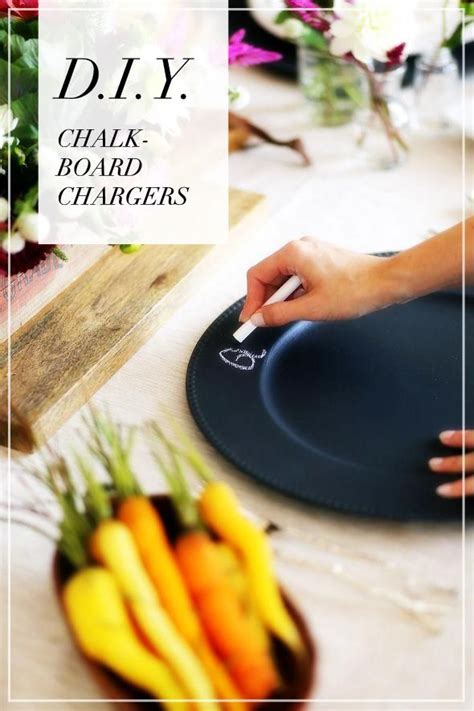 Customize Your Place Settings With These Diy Chalkboard Chargers Hm