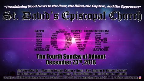 Saint Davids Episcopal Church December 23 2018 Youtube