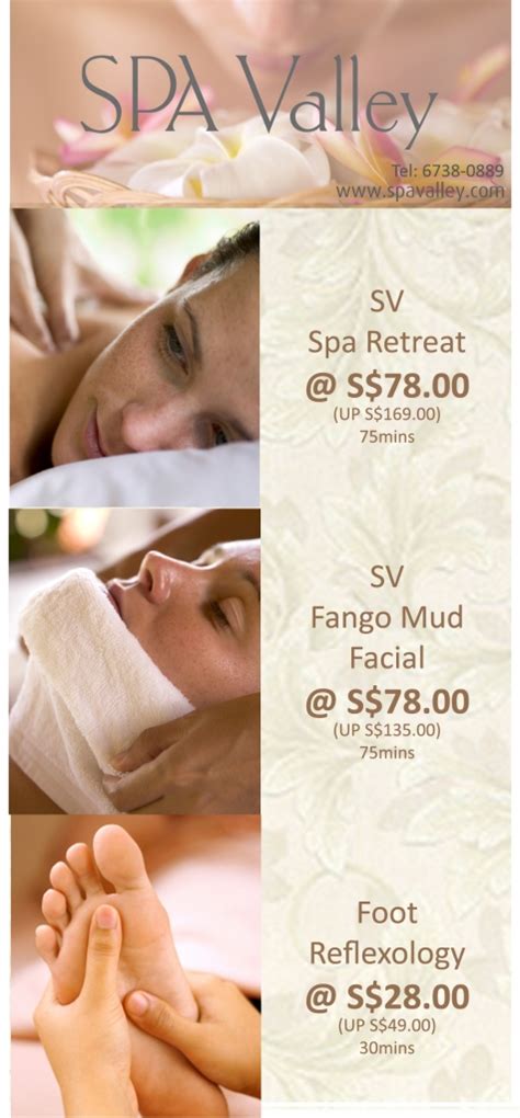 Spa Valley Is Having Promotion For Facebodyfoot Spa Valley Pte Ltd