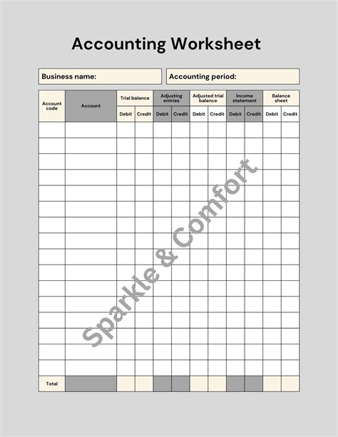 Free 28 Printable Accounting Forms In Pdf Ms Word Worksheets Library