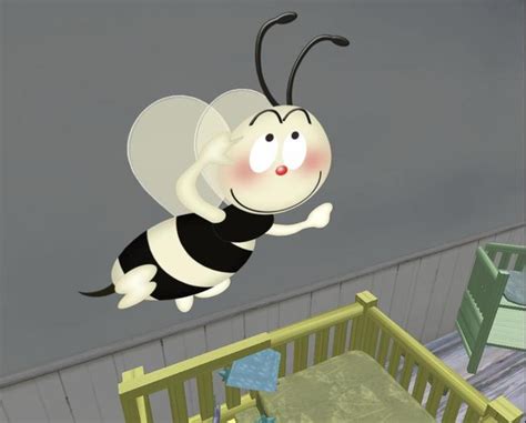 Second Life Marketplace For The Nursery Blushing Bumble Bee Wall Decal