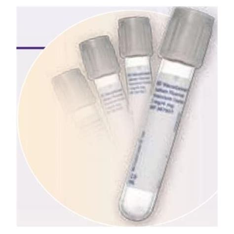Venous Blood Collection Tube Bd Vacutainer Ml X Mm Grey